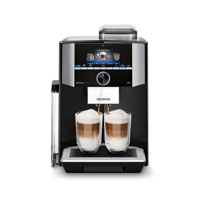 Siemens Fully Automatic Coffee Machine connect s500) Hirsch\'s plus (EQ.9 TI955SX9RW 