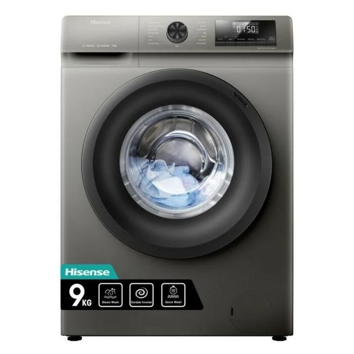 Hisense 9kg Front Loader Washing Machine WFQP9012VMT Hirsch s