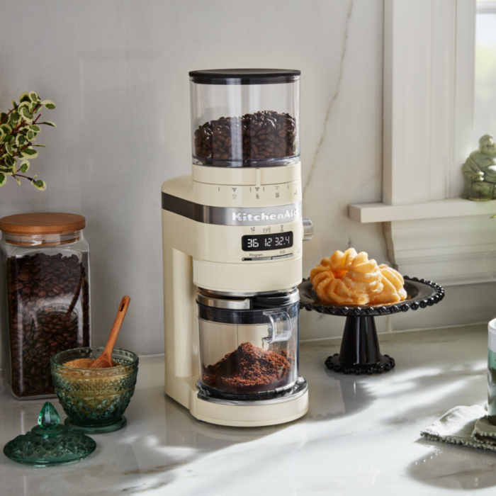 KitchenAid Burr Grinder Almond Cream 5KCG8433EAC Hirsch s