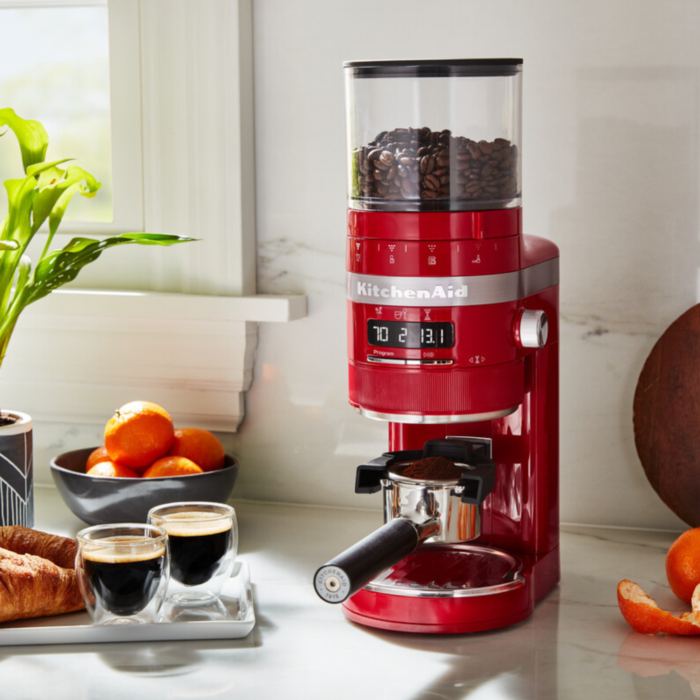 KitchenAid Burr Grinder Empire Red 5KCG8433EER Hirsch s