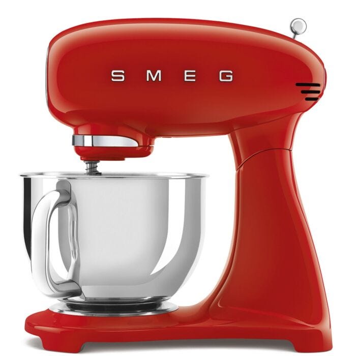 Red food mixer top