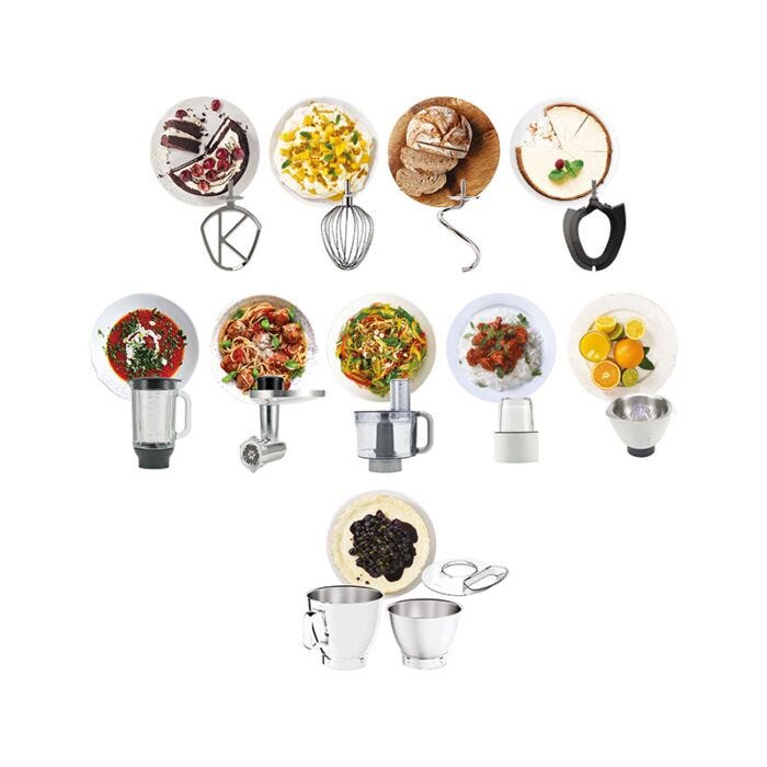 Kenwood Titanium Chef Baker XL Mega Pack KVL85.704SI Hirsch s