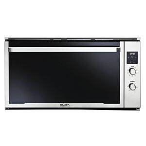 ELBA 90cm Stainless Steel Black Glass Electric Multifunction Oven - 02/ELIO900