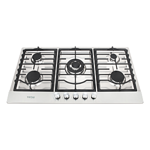 Totai 5 Burner Stainless Steel Gas Hob - 03/TS5BNR-SS
