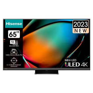Hisense 165cm (65") Black U8K 144Hz  4K Smart Mini -LED Pro ULED TV With Quantum Dot & HDR - 65U8K