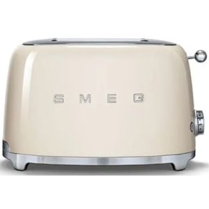 Smeg Cream 50's Retro Style 2 Slice Toaster - TSF01CRSA 