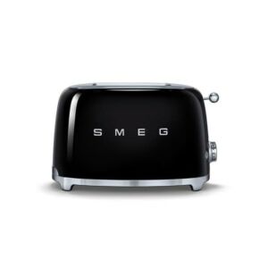 Smeg Black 50's Retro Style 2 Slice Toaster - TSF01BLSA