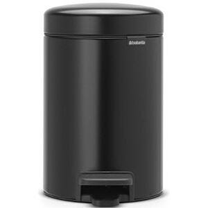 Brabantia 3L Matt Black Newicon Pedal Bin - 113321
