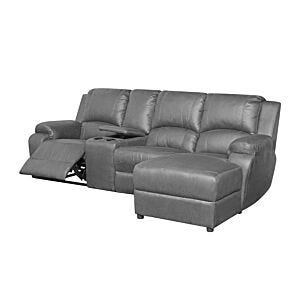 Calgan 4piece Chaise Console Bomber Java Lounge set