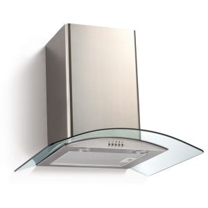 Falco 60CM Curved Glass Chimney Extractor - FAL-60-38SG 