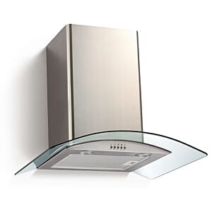 Falco 60CM Curved Glass Chimney Extractor - FAL-60-38SG 