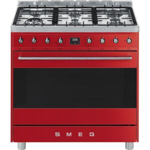 Smeg 90cm Red Gas/Electric Cooker - C9MARSSA9 