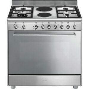 Smeg 90cm Stainless Steel Gas Electric Stove - SSA92MAX9 