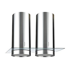 Falco 120cm Stainless Steel Double Cylinder Island Extractor - FAL-120-IRS 