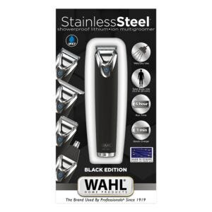 Wahl 25 Piece Showerproof Stainless Steel Matte Black Trimmer - 1081-0461