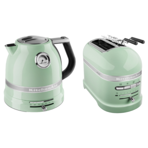 KitchenAid Artisan 1.5L Kettle & 2Sl Toaster Bundle Pistachio - 5KEK15225KMT2204EPT