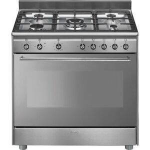 Smeg 90cm Stainless Steel Full Gas Stove - SSA91GGX9