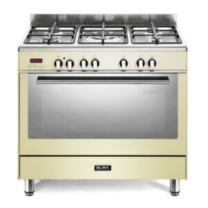 Elba 90cm Cream Gas/Electric Stove - 9FX827C