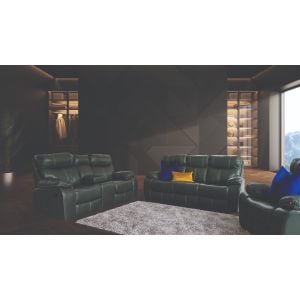 Oregon 5 Motion grey leather Lounge Suite 