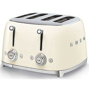 Smeg 4 Slice Vintage Cream 50's Retro Style Toaster - TSF03CRSA