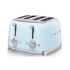 Smeg 4 Slice Pastel Blue 50's Retro Style Toaster - TSF03PBSA