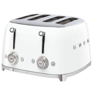 Smeg 4 Slice Ice White 50's Retro Style Toaster - TSF03WHSA
