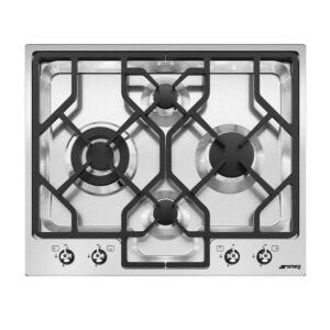 Smeg 60cm Stainless Steel Ultra Low Profile Gas Hob - PGF64SA