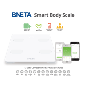 BNETA Smart Body Scale – Bluetooth Body Composition Analyzer - CS20G