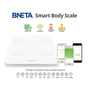 BNETA Smart Body Scale – Bluetooth Body Composition Analyzer - CS20G