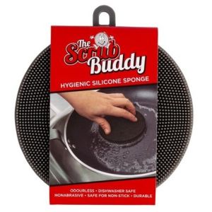 Scrub Buddy Grey Hygienic Silicone Sponge - SCRUBG