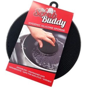 Scrub Buddy Black Hygienic Silicone Sponge - SCRUBB