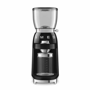 Smeg Black Retro Coffee Grinder - CGF01BLEU 