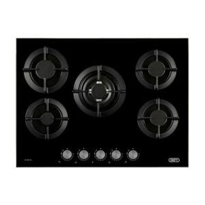 Defy 90cm Black Gas on Glass Hob - DHG905