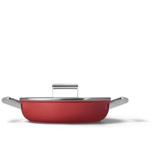 Smeg 28cm Red 50's Style Deep Pan (Skillet) - CKFD2811RDM