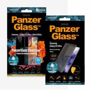 PanzerGlass Samsung S21 Ultra Anti-Bacterial Device Protection Bundle 