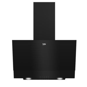 Beko 60cm Black Glass Inclined Extractor - BHCA62422BBH