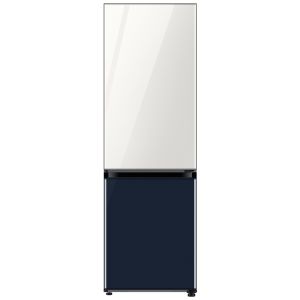 Samsung Bespoke Bottom Mount Refrigerator (White & Navy) - RB33T307329/FA + FREE Stick Vacuum (valued @ R10999!) & Signature Service!