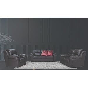 Jasmine 3 Piece Calf Chocolate Leather lounge suite