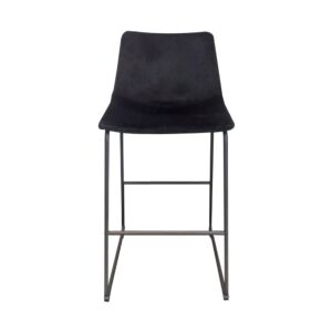 Atlantic Cape Grey Velvet Sono Barstool - HY7163-2