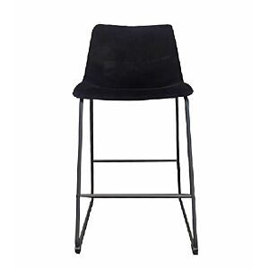 Sono Counter Black Velvet Bar Stool - HY7163-3