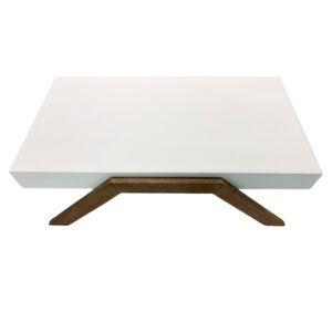 Athena Coffee Table White & Flaked Oak