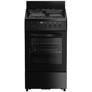 Defy 50cm Black 4 Plate Compact Stove Black FC - DSS554