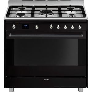 Smeg 90cm Cooker with Gas Hob - SSA91MABL2