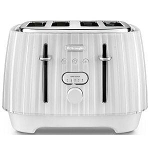 Delonghi Ballerina 4 Slice toaster (Opaline White) - CTD4003.W