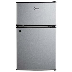 Midea 87l Silver Double Door Bar Fridge - HD-113FN