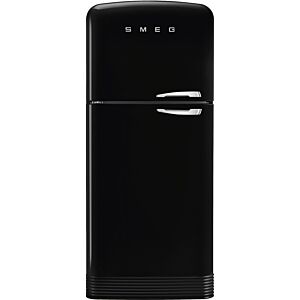Smeg 520L Black Free Standing Top Mount Refrigerator - FAB50LBL5
