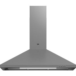 Beko 90cm Pyramid Cooker Hood Stainless Steel (Wall Mounted) - CWB9441XN