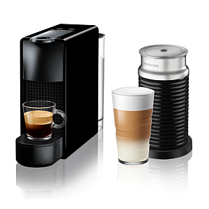 Nespresso Essenza Mini Coffee Machine with Aeroccino Milk Frother Bundle - Black - 90009465