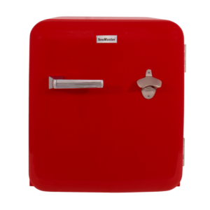 SnoMaster - 48L Solid Door Counter-Top Retro Beverage Cooler - Red (BC-1R)