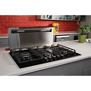 Falco 90cm Black Glass Gas Hob - FAL-BGH-90